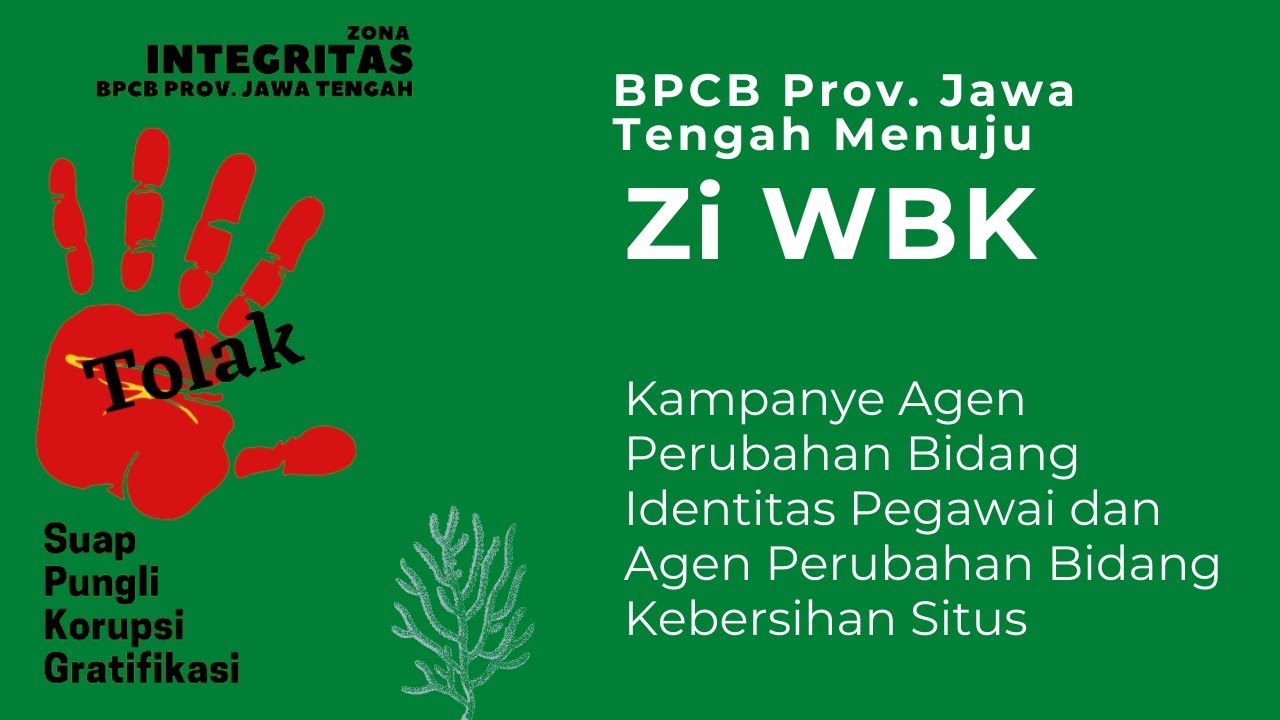 Kampanye Agen Perubahan Bidang Identitas Pegawai Bidang Kebersihan Situs