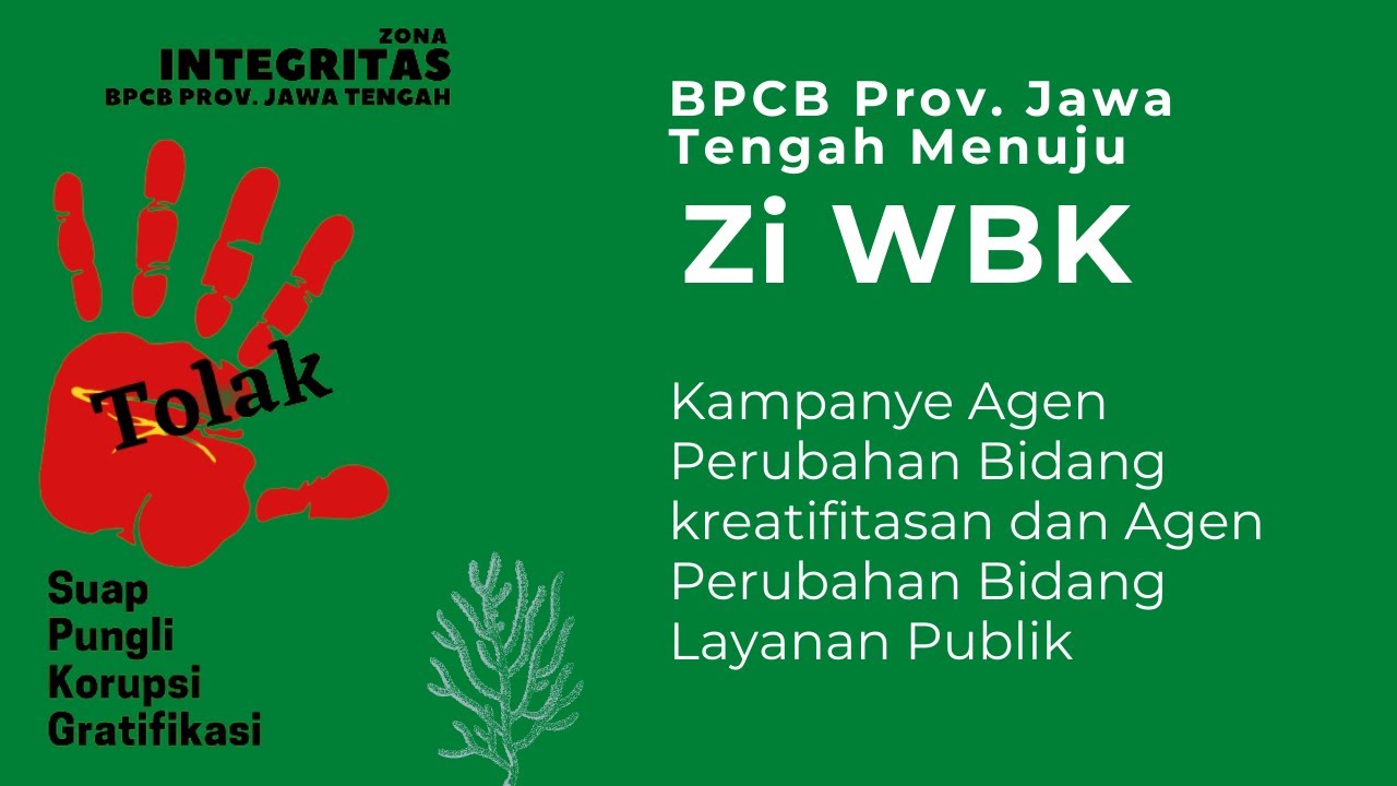 Kampanye Agen Perubahan Bidang kreatifitasan dan Bidang Layanan Publik