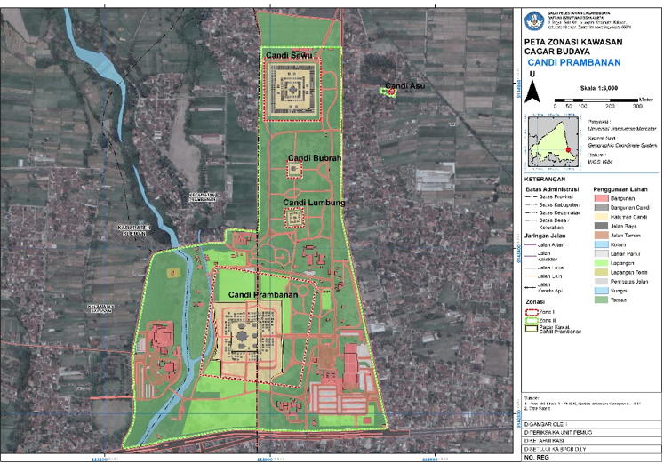 peta candi prambanan